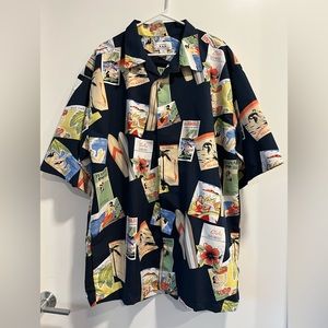K.A.D. Clothing Co. Casual Button Up Shirt Mens XXL Fun Hawaii Beach Tropical